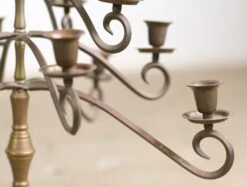 Vintage 17 Arm Brass Candelabra Candlestick Holder 11 Vintage 17 Arm Brass Candelabra Candlestick Holder -OGT Sale Store q278867 04