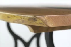 Handcrafted 4 Ft. Chestnut Live Edge Resin Brooklyn Leg Dining Table 19 Handcrafted 4 Ft. Chestnut Live Edge Resin Brooklyn Leg Dining Table -OGT Sale Store q278887 06