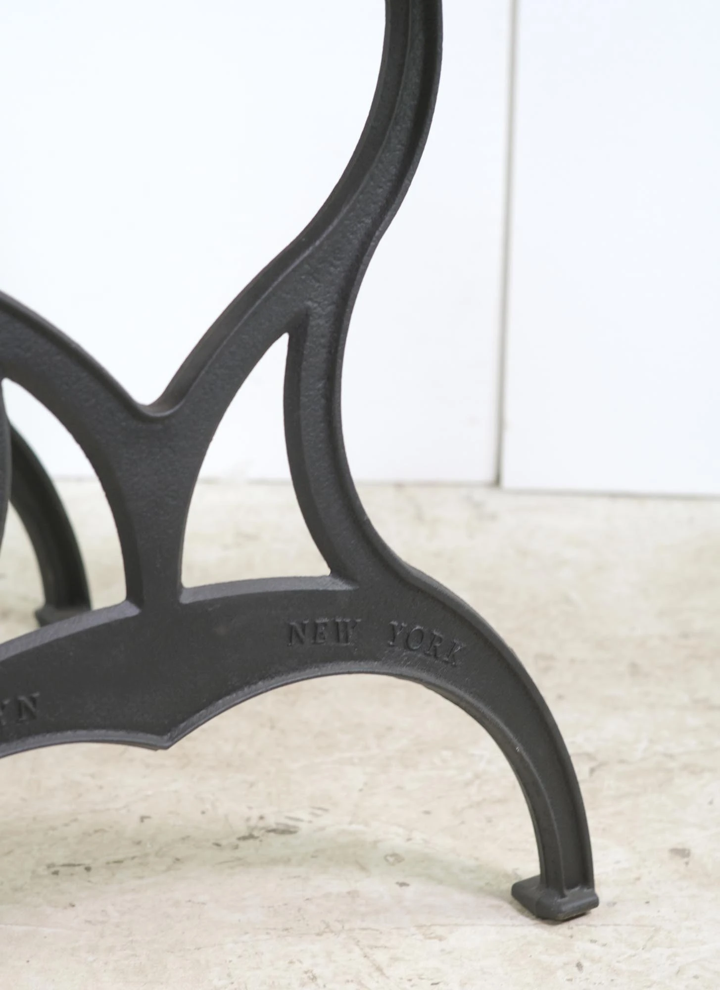 Handcrafted 4 Ft. Chestnut Live Edge Resin Brooklyn Leg Dining Table 10 Handcrafted 4 Ft. Chestnut Live Edge Resin Brooklyn Leg Dining Table - Image 8