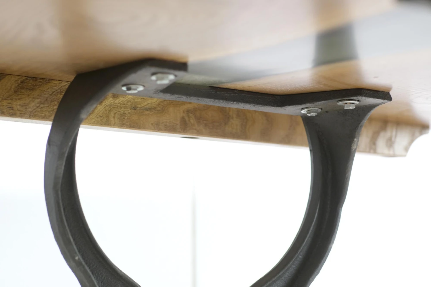 Handcrafted 4 Ft. Chestnut Live Edge Resin Brooklyn Leg Dining Table 14 Handcrafted 4 Ft. Chestnut Live Edge Resin Brooklyn Leg Dining Table - Image 12