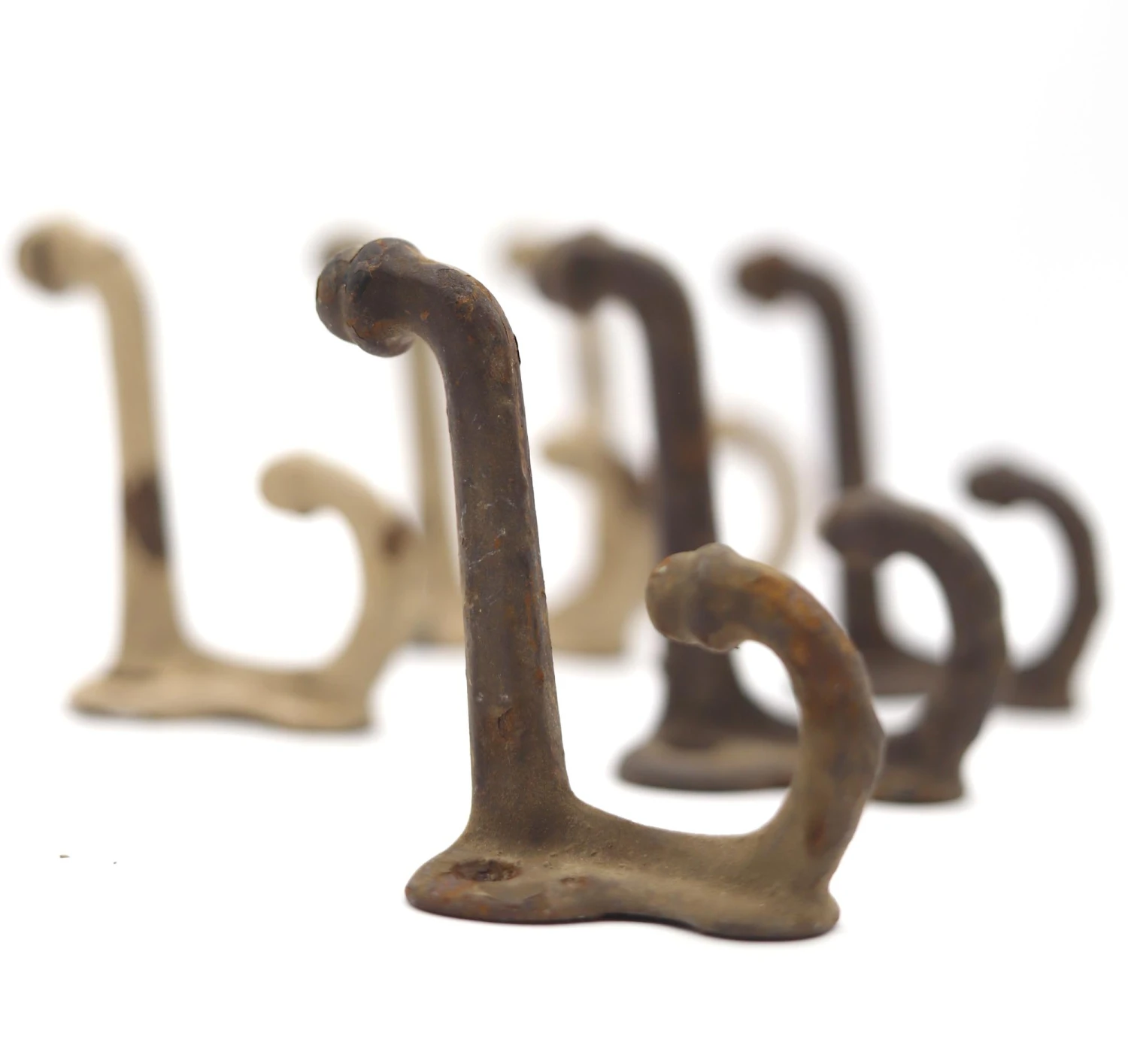 Antique Acorn Double Arm Cast Iron Coat Wall Hook 8 Antique Acorn Double Arm Cast Iron Coat Wall Hook - Image 6