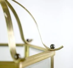 Vintage Traditional Glass Panel Brass Hanging Lantern 15 Vintage Traditional Glass Panel Brass Hanging Lantern -OGT Sale Store q278934 04