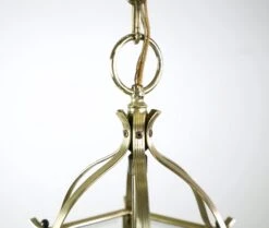 Vintage Traditional Glass Panel Brass Hanging Lantern 16 Vintage Traditional Glass Panel Brass Hanging Lantern -OGT Sale Store q278934 05