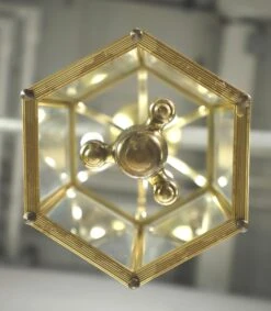 Vintage Traditional Glass Panel Brass Hanging Lantern 21 Vintage Traditional Glass Panel Brass Hanging Lantern -OGT Sale Store q278934 10