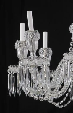 Restored Vintage 10 Arm Clear Crystal Chandelier -OGT Sale Store q278989 04