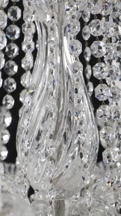 Restored Vintage 10 Arm Clear Crystal Chandelier -OGT Sale Store q278989 08