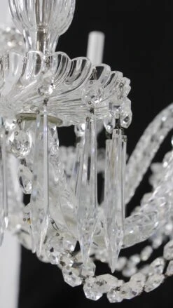 Restored Vintage 10 Arm Clear Crystal Chandelier -OGT Sale Store q278989 10