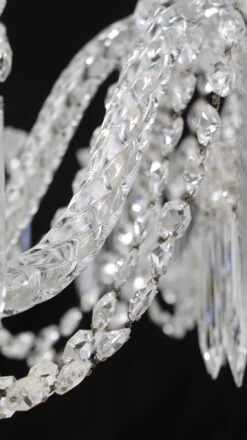 Restored Vintage 10 Arm Clear Crystal Chandelier -OGT Sale Store q278989 11
