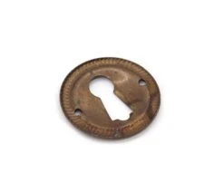Vintage 1 In. Brass Keyhole Cover With Braided Detail 9 Vintage 1 In. Brass Keyhole Cover With Braided Detail -OGT Sale Store q278999 04