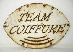 French Team Coiffure Metal Salon Wall Sign 12 French Team Coiffure Metal Salon Wall Sign -OGT Sale Store q279008 05