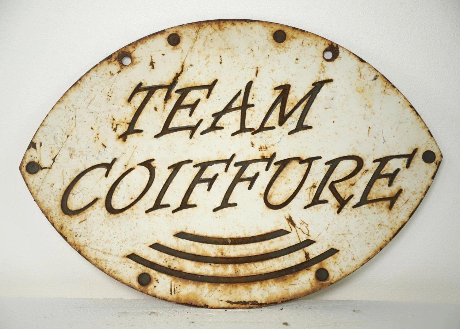 French Team Coiffure Metal Salon Wall Sign 7 French Team Coiffure Metal Salon Wall Sign - Image 5