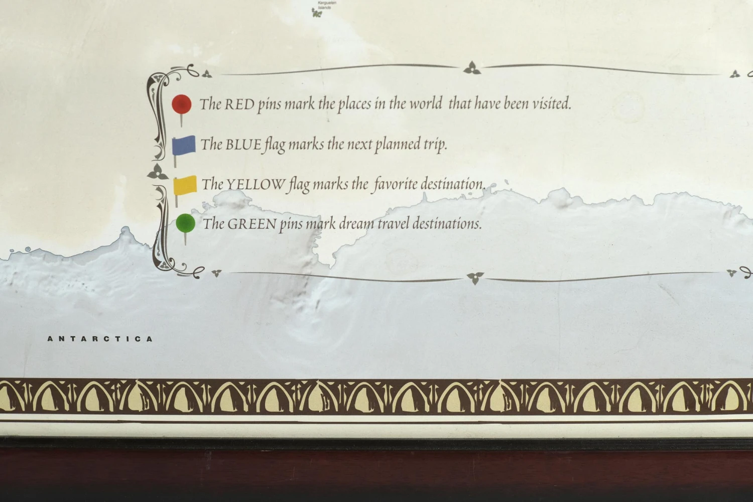 Novelty Map Of The World Travels Of Jerry Kestenbaum 6 Novelty Map Of The World Travels Of Jerry Kestenbaum - Image 4