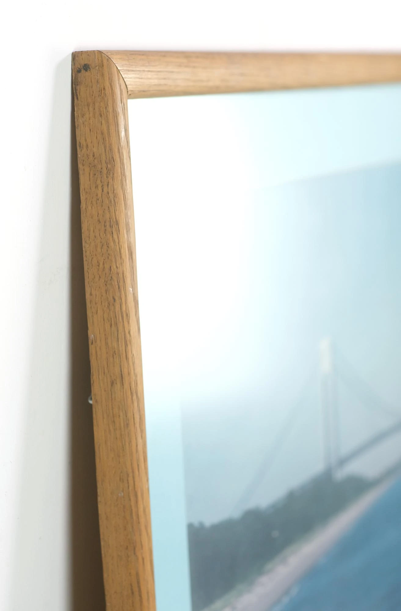 Framed Photograph Of The Verrazano Bridge With Blue Matte 6 Framed Photograph Of The Verrazano Bridge With Blue Matte - Image 4