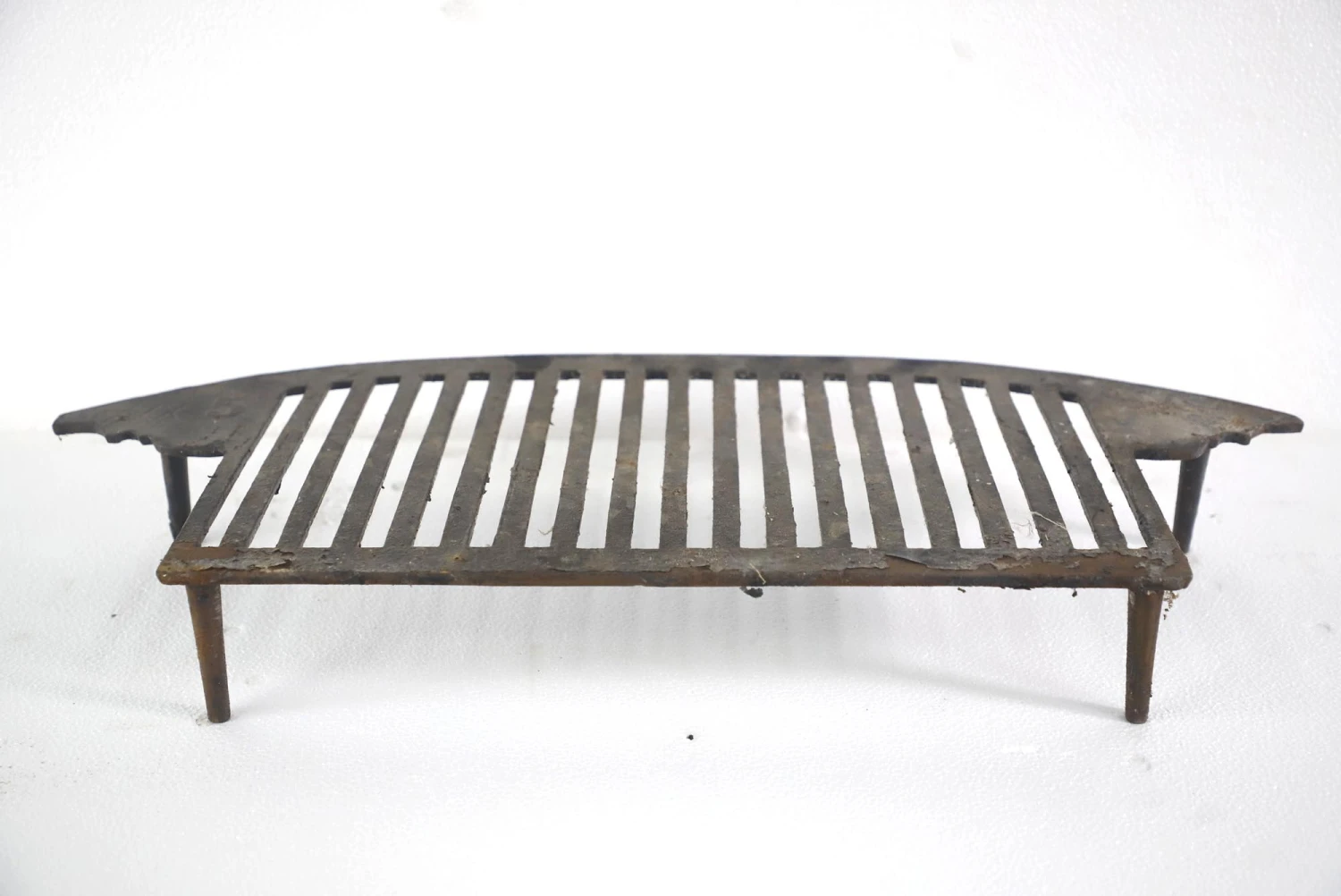 Antique 25 In. Black Cast Iron Fireplace Log Holder 6 Antique 25 In. Black Cast Iron Fireplace Log Holder - Image 4