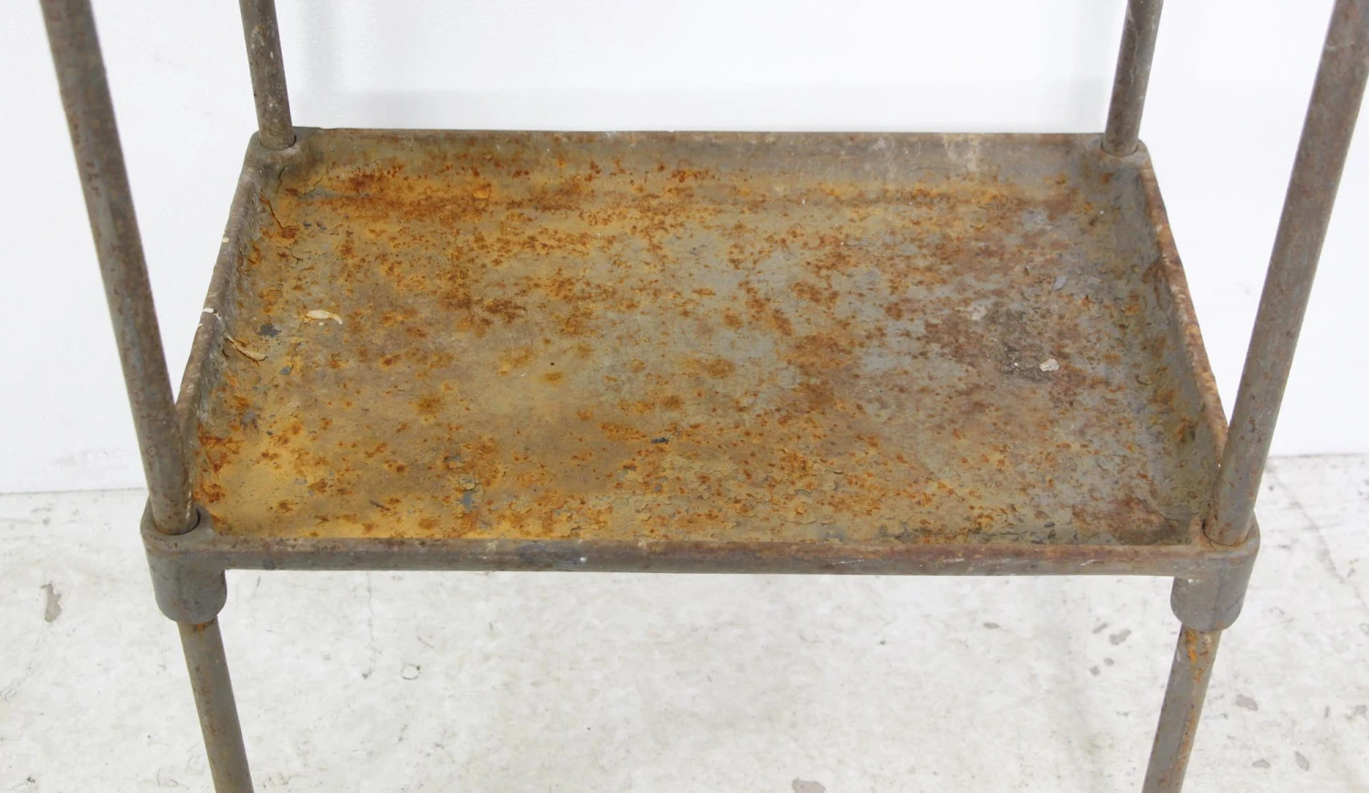 Two Tier Cast Iron Industrial Table 8 Two Tier Cast Iron Industrial Table - Image 6