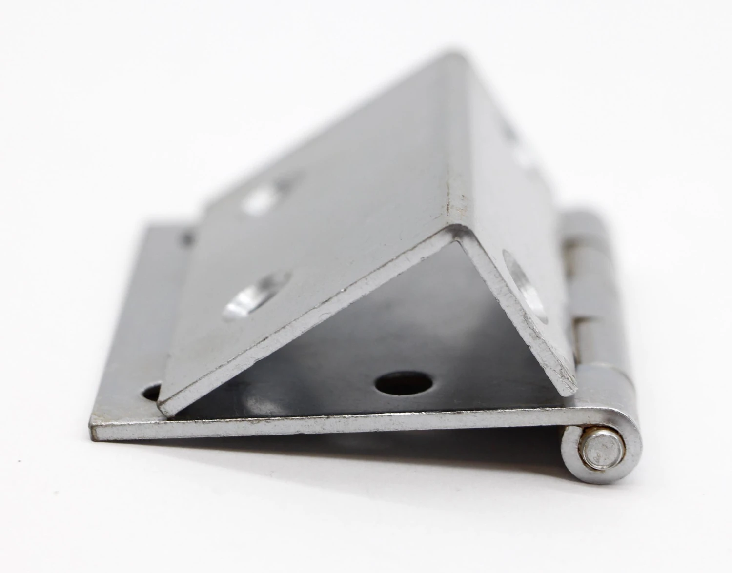 Vintage Steel Partial Wrap 3.125 In. Door Hinge 8 Vintage Steel Partial Wrap 3.125 In. Door Hinge - Image 6