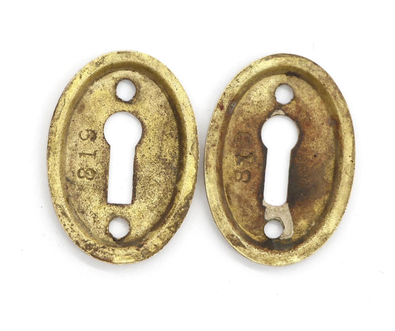 Antique Complete Concentric Brass Door Knob Set 11 Antique Complete Concentric Brass Door Knob Set - Image 9