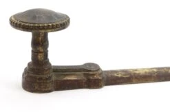 Antique 20.5 In. Bronze & Steel Cremone Surface Bolt -OGT Sale Store q279146 07