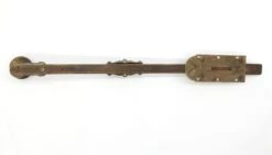 Antique 20.5 In. Bronze & Steel Cremone Surface Bolt -OGT Sale Store q279146 08