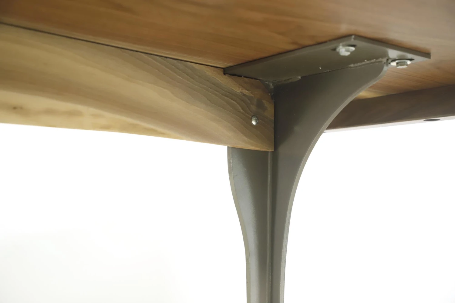 Handcrafted 9 Ft. Live Edge Walnut Steel Wishbone Legs Dining Table 10 Handcrafted 9 Ft. Live Edge Walnut Steel Wishbone Legs Dining Table - Image 8