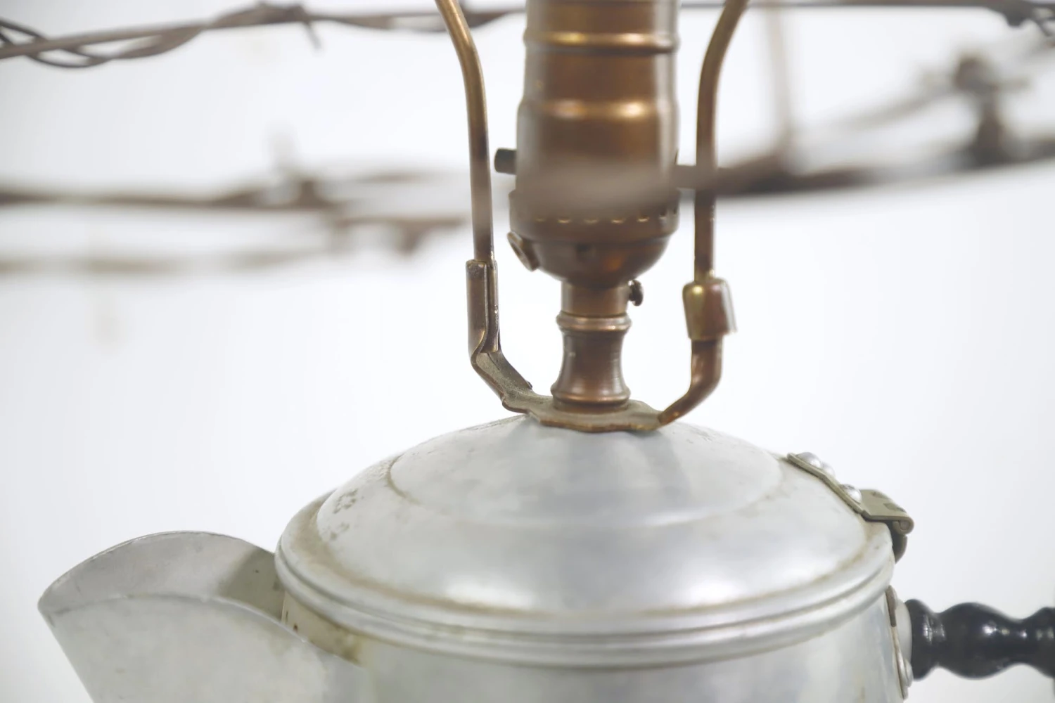 Eclectic Country Barbed Wire Kettle Table Lamp 13 Eclectic Country Barbed Wire Kettle Table Lamp - Image 11