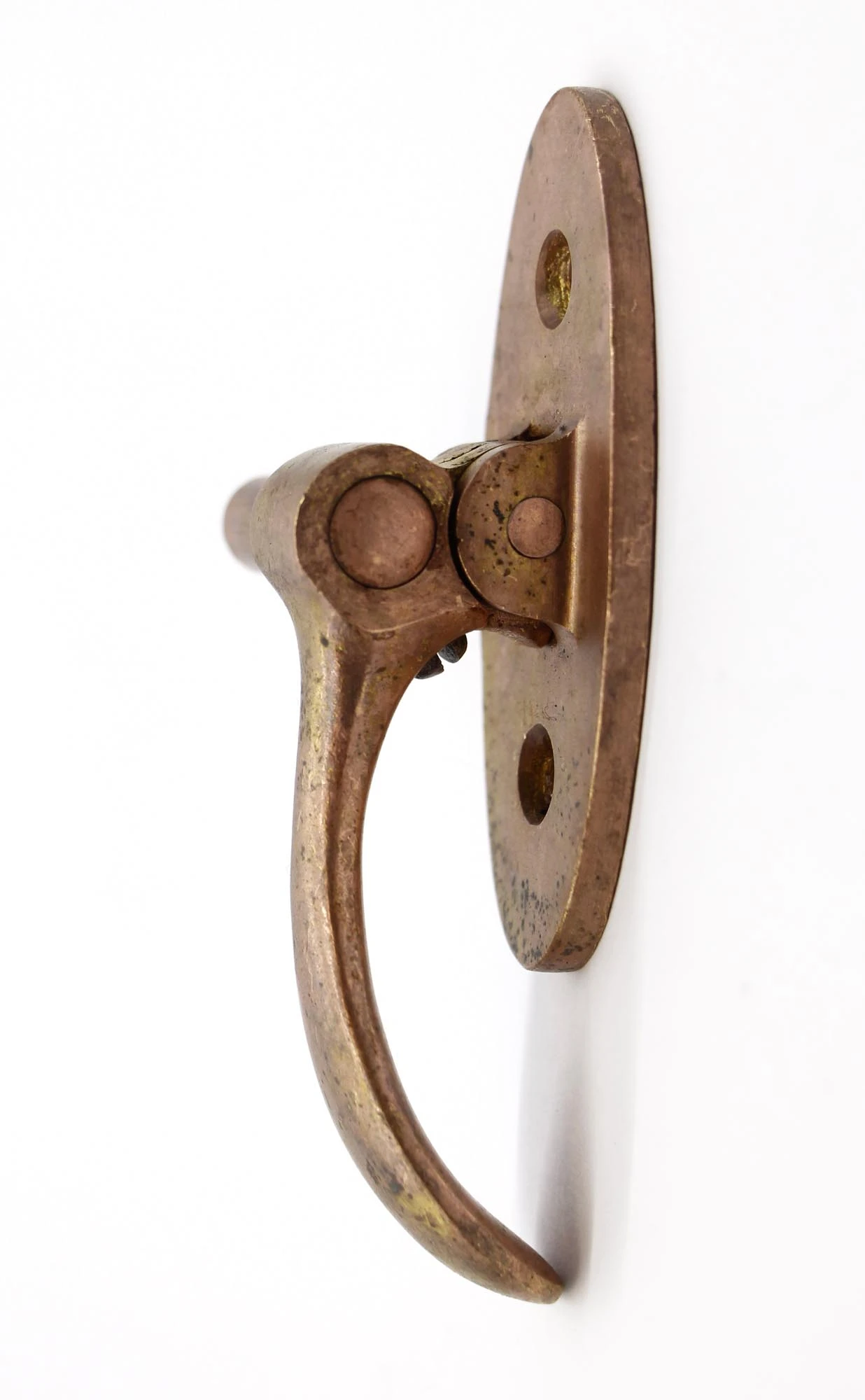 Vintage Patina Bronze Cabinet Ice Box Latch 7 Vintage Patina Bronze Cabinet Ice Box Latch - Image 5