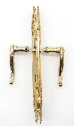 European French Gilded Brass Lever Door Knob Set 20 European French Gilded Brass Lever Door Knob Set -OGT Sale Store q279209 06