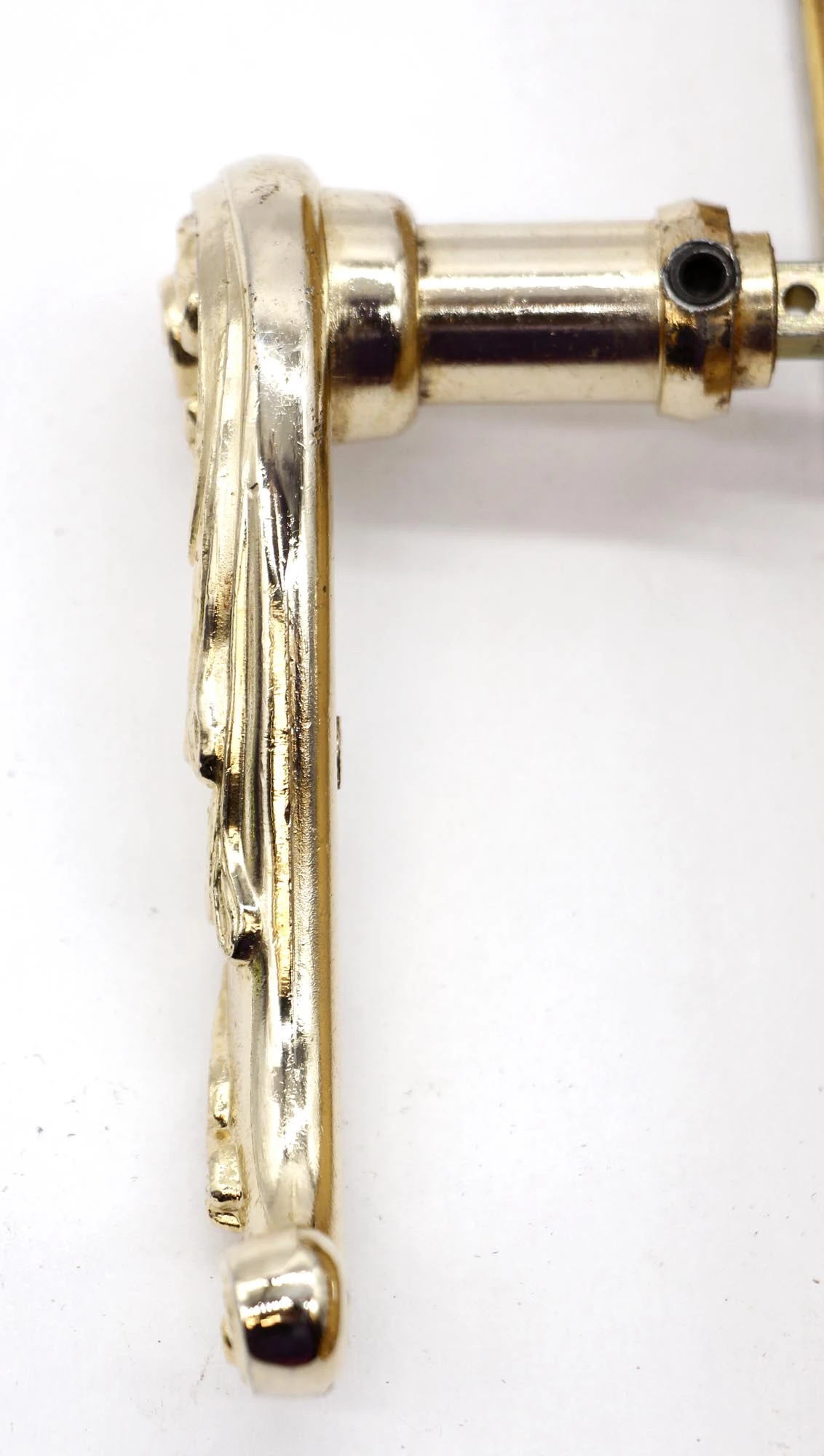 European French Gilded Brass Lever Door Knob Set 9 European French Gilded Brass Lever Door Knob Set - Image 7