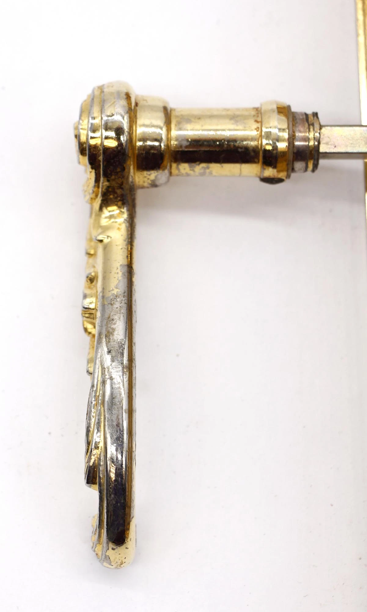 European French Gilded Brass Lever Door Knob Set 13 European French Gilded Brass Lever Door Knob Set - Image 11