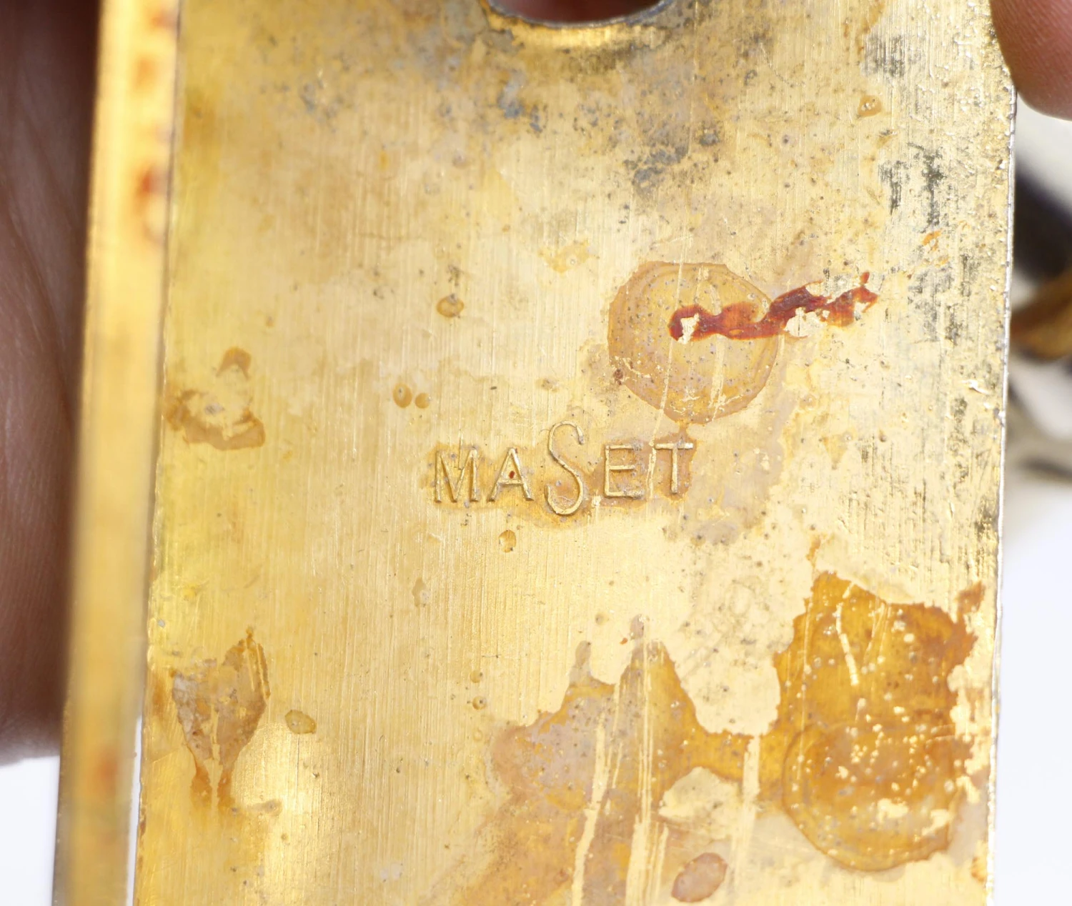 European French Gilded Brass Lever Door Knob Set 14 European French Gilded Brass Lever Door Knob Set - Image 12