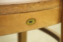 Pair Of National Store Fixture Co. Ladderback Maple Arm Chairs 18 Pair Of National Store Fixture Co. Ladderback Maple Arm Chairs -OGT Sale Store q279265 08