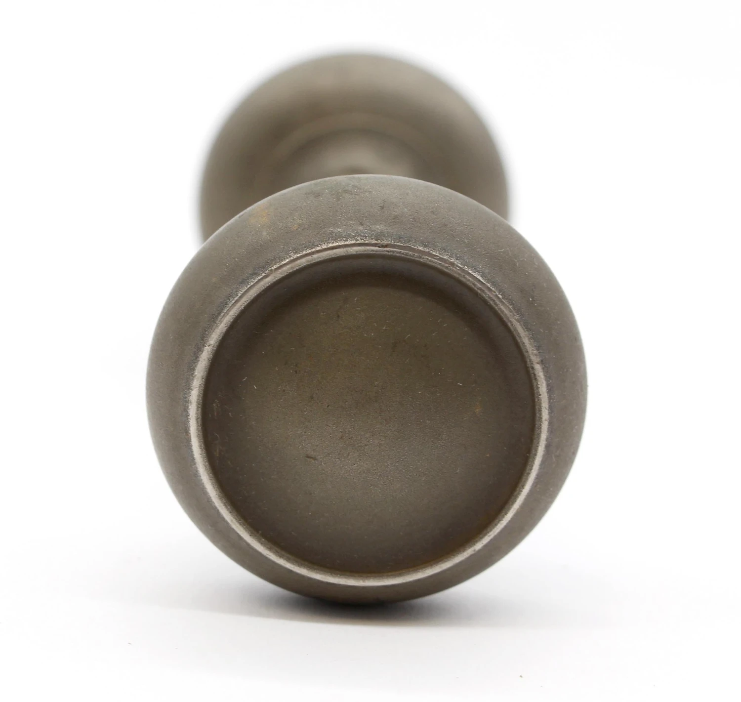 Pair Of Vintage Nickel Concave Concentric Passage Door Knobs 6 Pair Of Vintage Nickel Concave Concentric Passage Door Knobs - Image 4