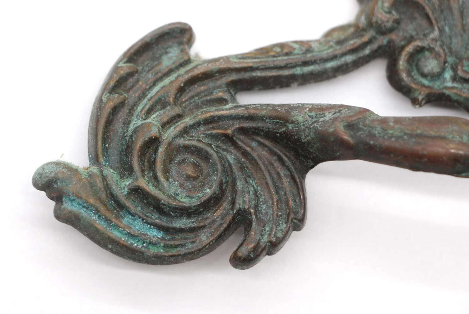 Repro Art Nouveau 6.5 In. Brass Bridge Drawer Pull 6 Repro Art Nouveau 6.5 In. Brass Bridge Drawer Pull - Image 4