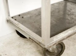 Reclaimed 3 Tier Stainless Steel Service Cart With Handle 23 Reclaimed 3 Tier Stainless Steel Service Cart With Handle -OGT Sale Store q279846 08