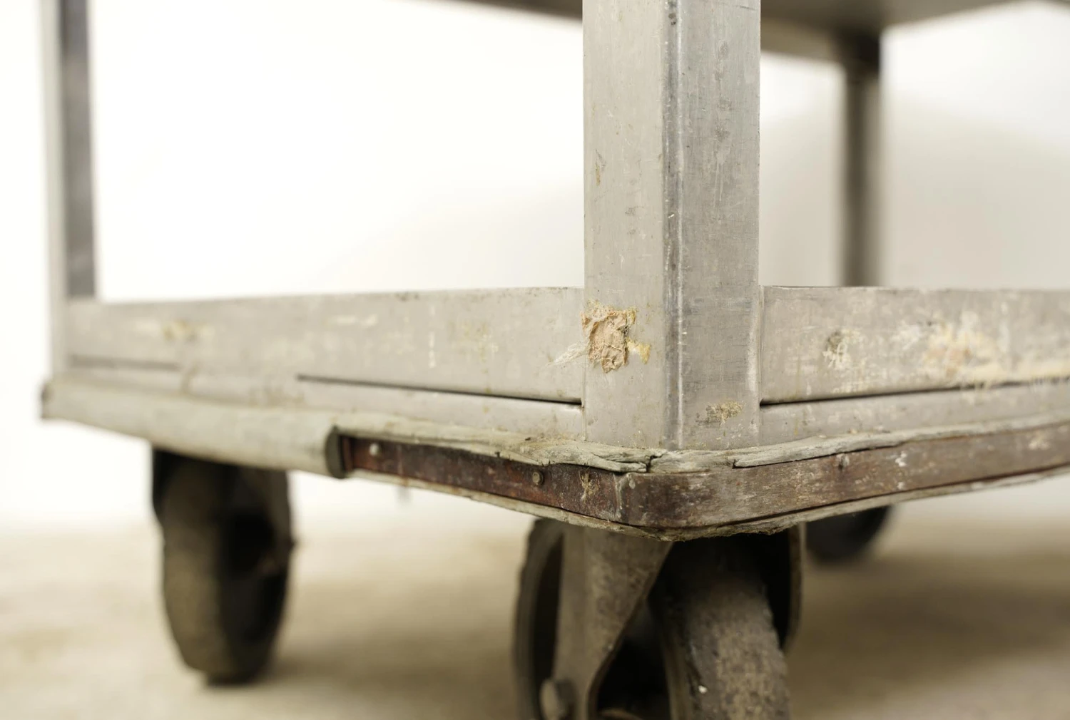 Reclaimed 3 Tier Stainless Steel Service Cart With Handle 14 Reclaimed 3 Tier Stainless Steel Service Cart With Handle - Image 12