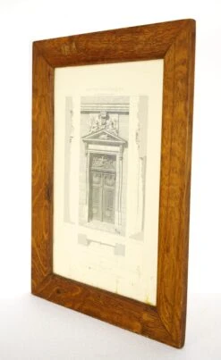 Oak Framed 19th Century Architectural Print Of Lateral Door Of Saint-Nicolas Du Chardonnet By Cesar Denis Daly 20 Oak Framed 19th Century Architectural Print Of Lateral Door Of Saint-Nicolas Du Chardonnet By Cesar Denis Daly -OGT Sale Store q279849 08