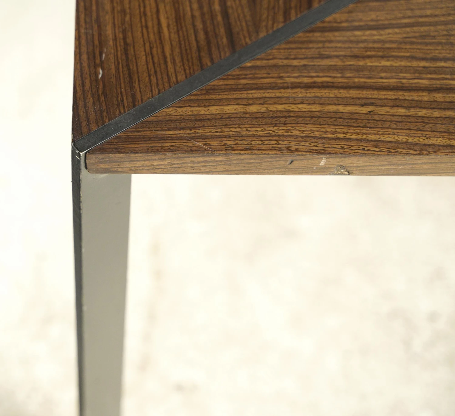 Vintage Modern 42.25 In. Rosewood Steel Coffee Table 9 Vintage Modern 42.25 In. Rosewood Steel Coffee Table - Image 7