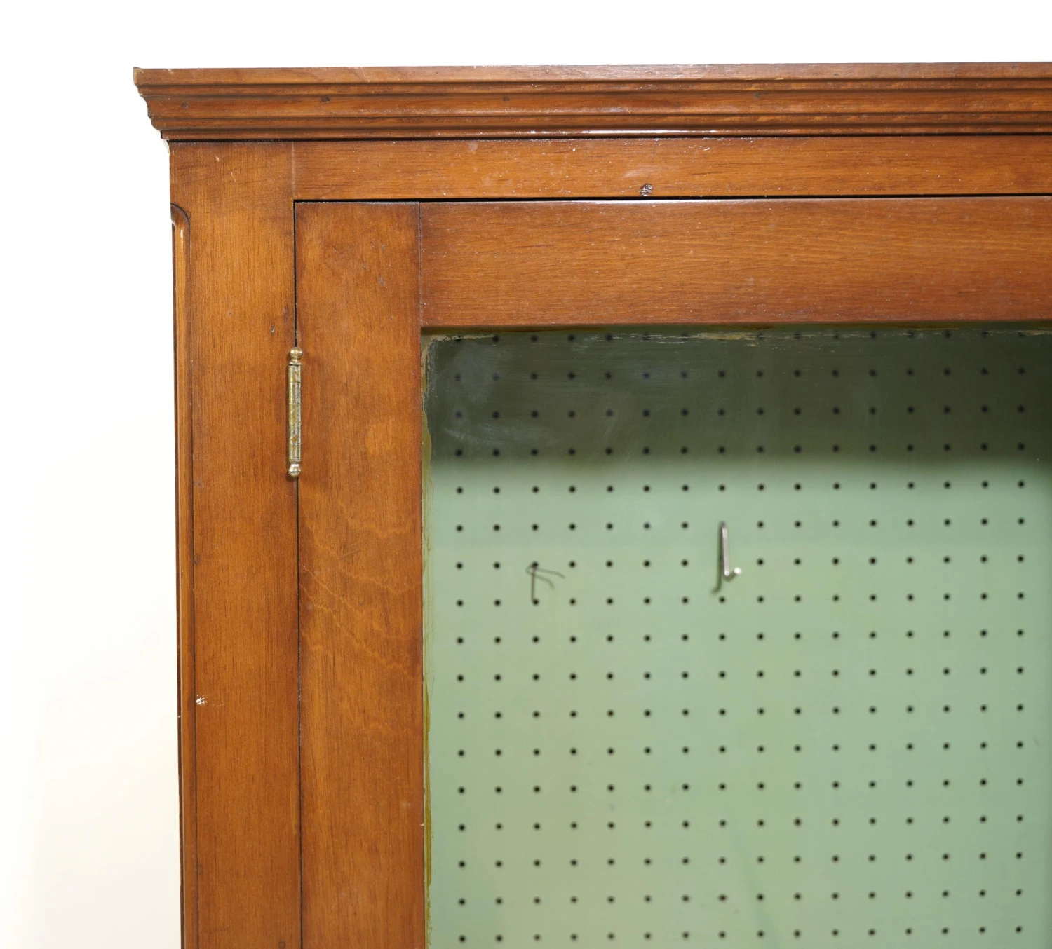 Reclaimed Peg Board Storage Glass Doors Wall Cabinet 10 Reclaimed Peg Board Storage Glass Doors Wall Cabinet - Image 8
