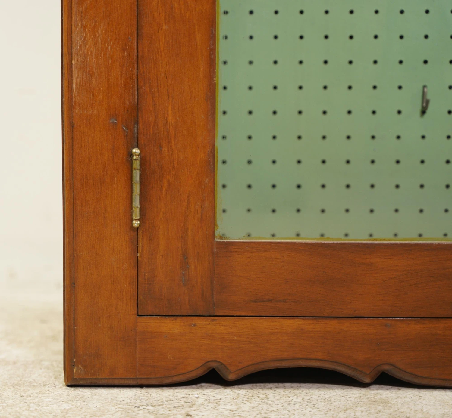 Reclaimed Peg Board Storage Glass Doors Wall Cabinet 11 Reclaimed Peg Board Storage Glass Doors Wall Cabinet - Image 9