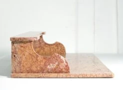 Reclaimed 4 Ft. Red & Orange Marble Desktop With Shelf 18 Reclaimed 4 Ft. Red & Orange Marble Desktop With Shelf -OGT Sale Store q279897 08