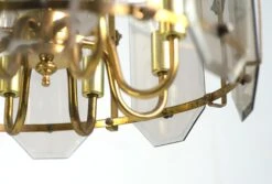 Modern 8 Arm Polished Brass Glass Lantern Pendant Light 13 Modern 8 Arm Polished Brass Glass Lantern Pendant Light -OGT Sale Store q279906 04