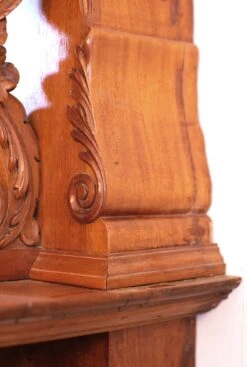 Large 19th Century American Carved Mahogany Mantel With Overmantel -OGT Sale Store q279909 14
