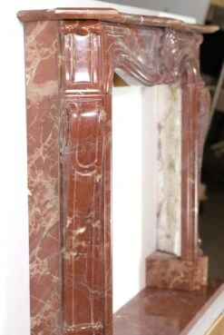 Vintage Italian Rouge Brown & Gray Marble Mantel 18 Vintage Italian Rouge Brown & Gray Marble Mantel -OGT Sale Store q279912 07