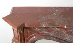 Vintage Italian Rouge Brown & Gray Marble Mantel 20 Vintage Italian Rouge Brown & Gray Marble Mantel -OGT Sale Store q279912 09