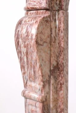 Vintage Louis XV Style Italian Brown & White Marble Mantel 15 Vintage Louis XV Style Italian Brown & White Marble Mantel -OGT Sale Store q279913 04