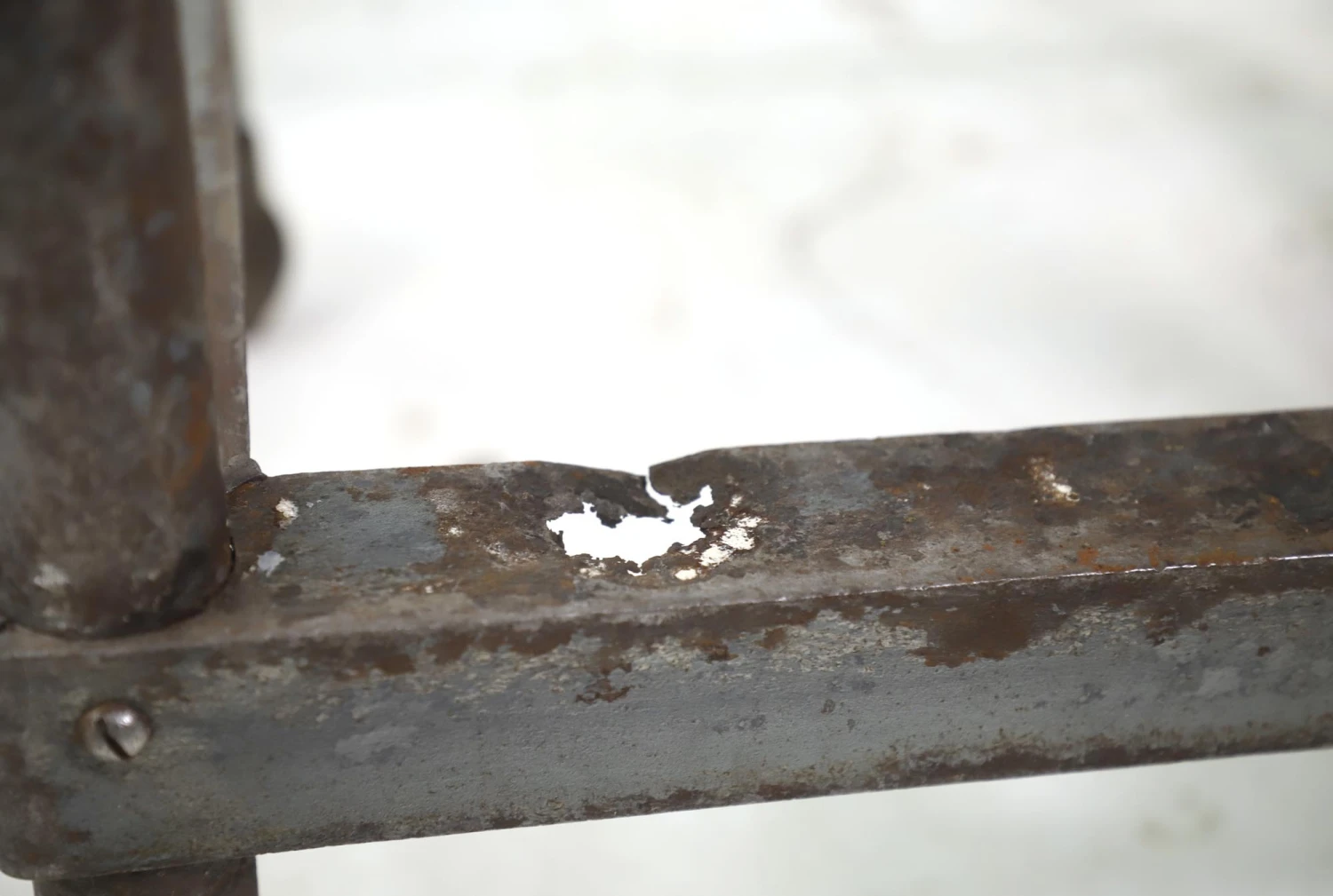 Reclaimed Commercial Stainless Steel Corner Work Table 9 Reclaimed Commercial Stainless Steel Corner Work Table - Image 7