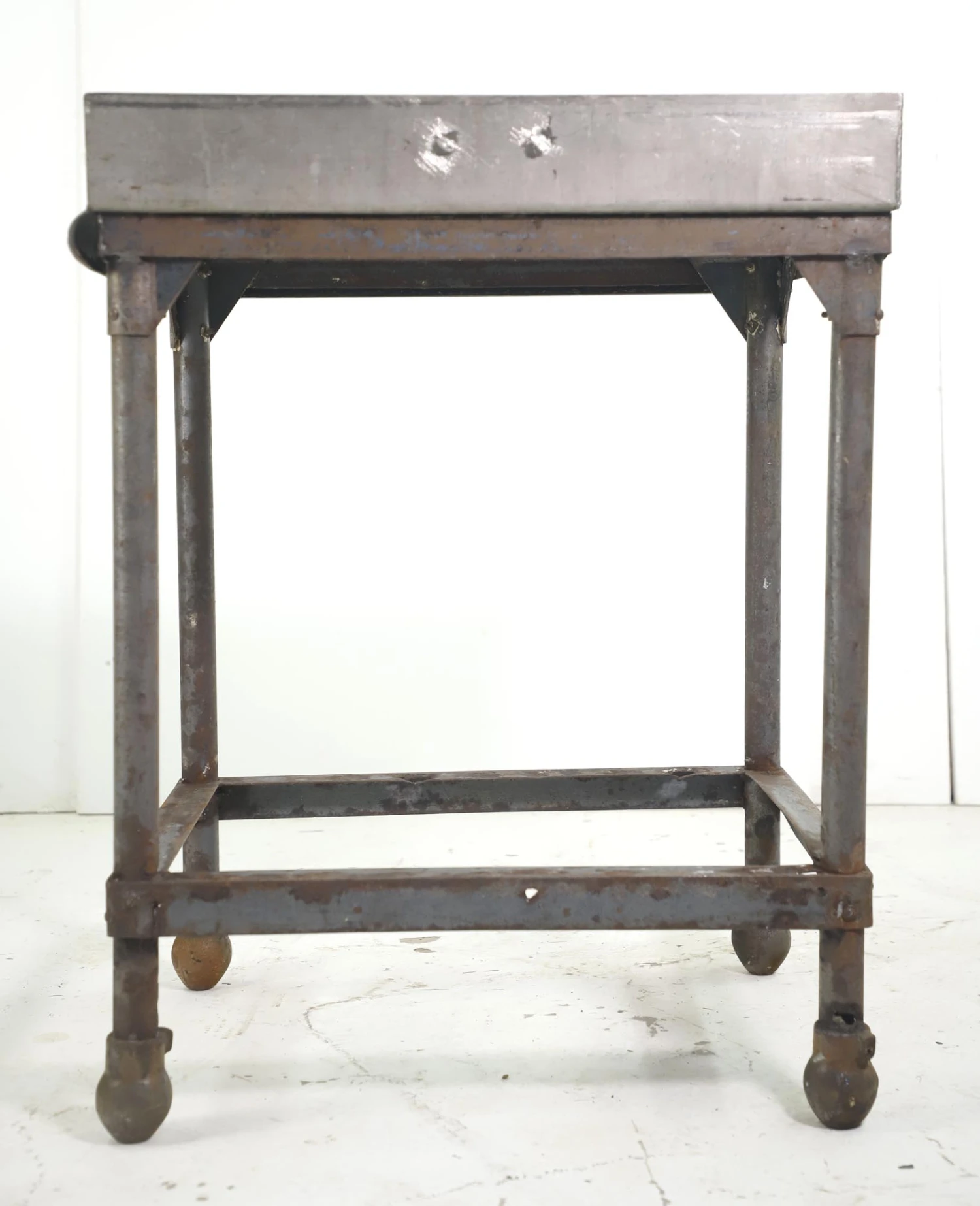 Reclaimed Commercial Stainless Steel Corner Work Table 15 Reclaimed Commercial Stainless Steel Corner Work Table - Image 13