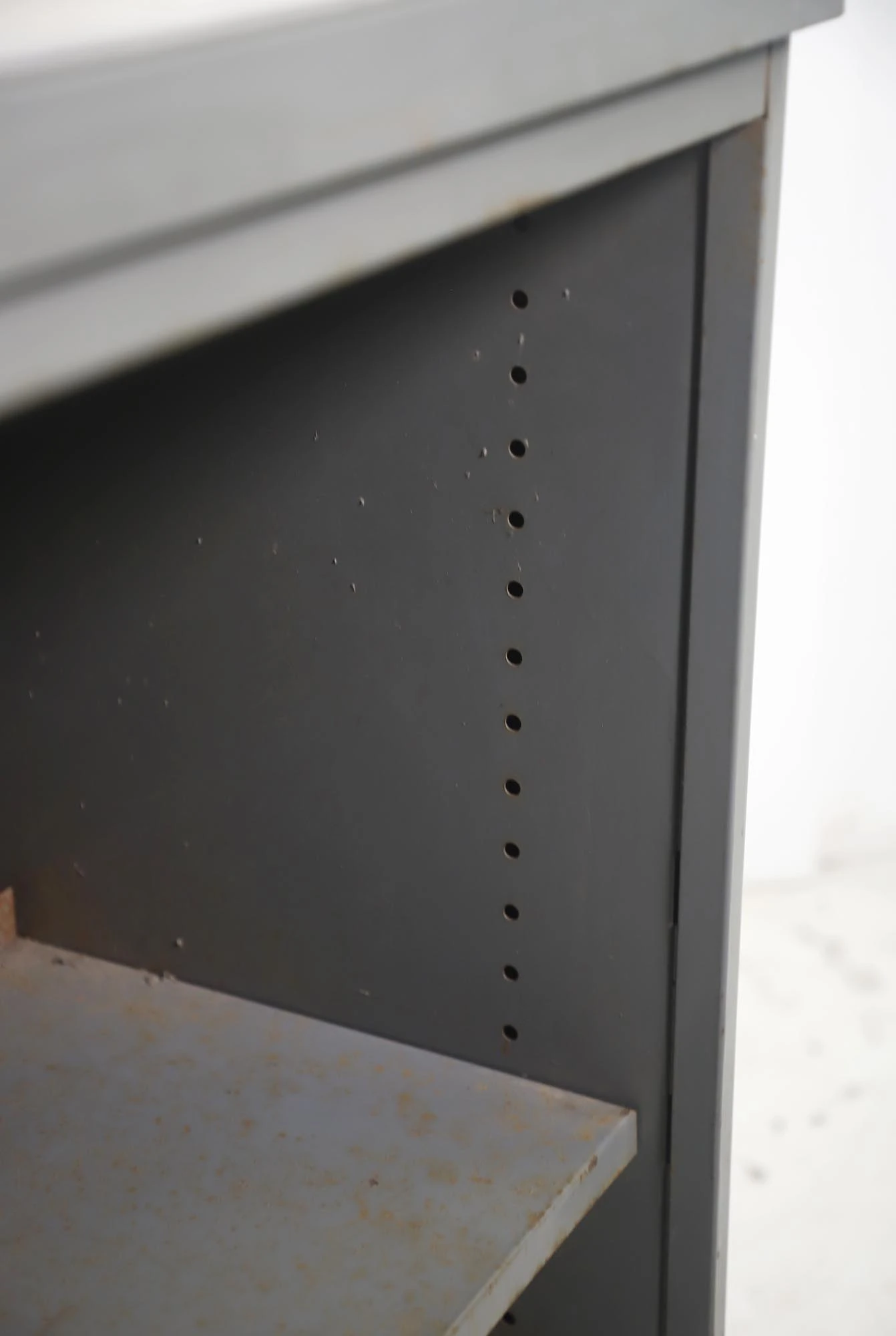 Reclaimed Gray 29.75 In. Steel Office Sideboard Shelf 9 Reclaimed Gray 29.75 In. Steel Office Sideboard Shelf - Image 7