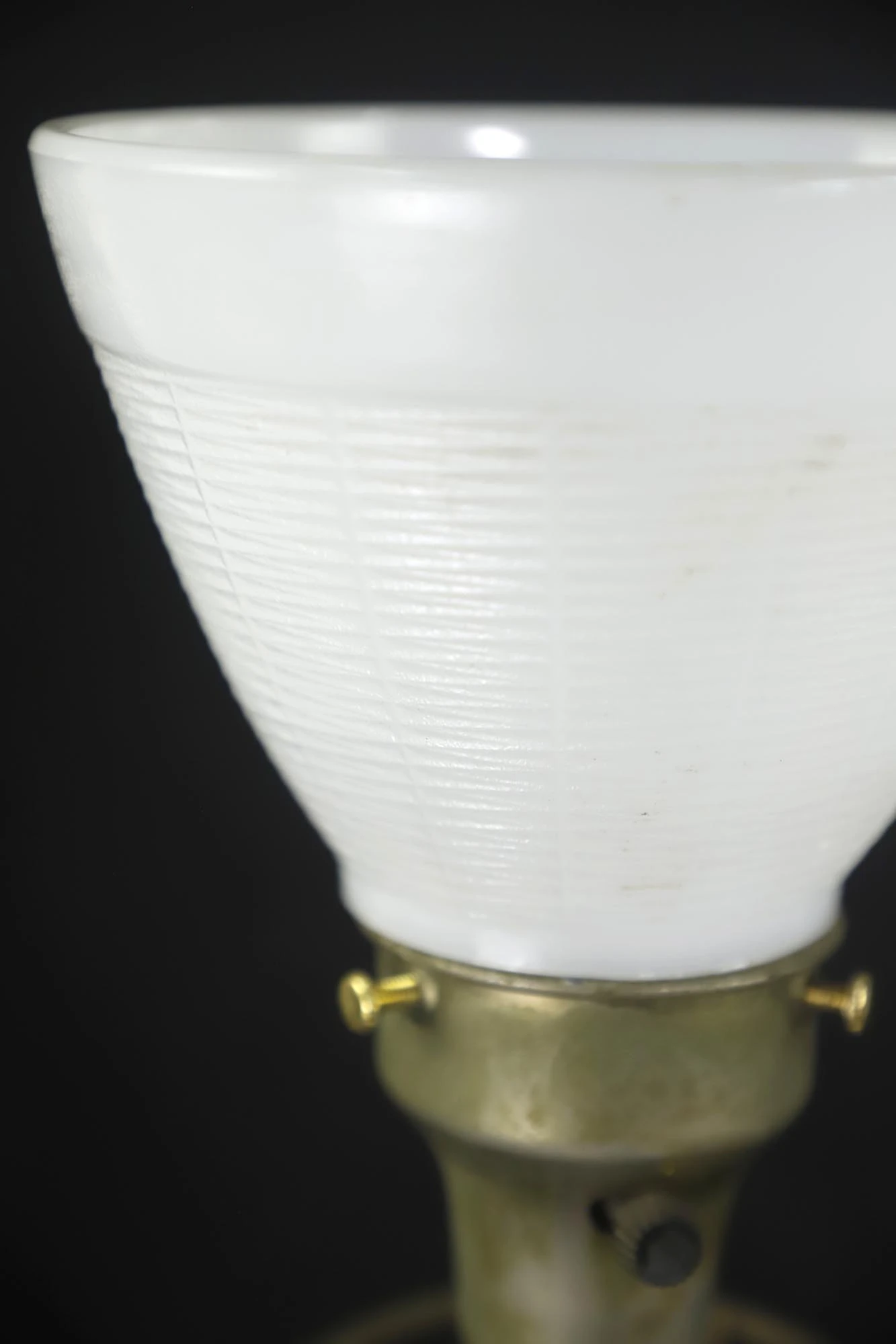 Pair Of Mid Century Plaster Hourglass Cage Table Lamps 6 Pair Of Mid Century Plaster Hourglass Cage Table Lamps - Image 4