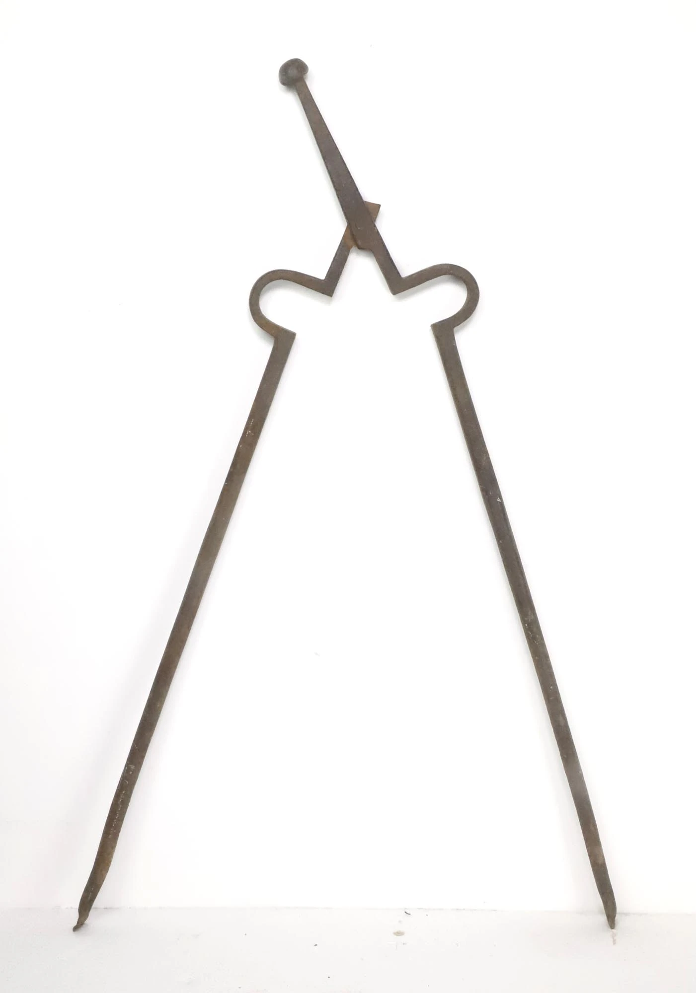 19th Century Fireplace 21 In. Cast Iron Tong 6 19th Century Fireplace 21 In. Cast Iron Tong - Image 4